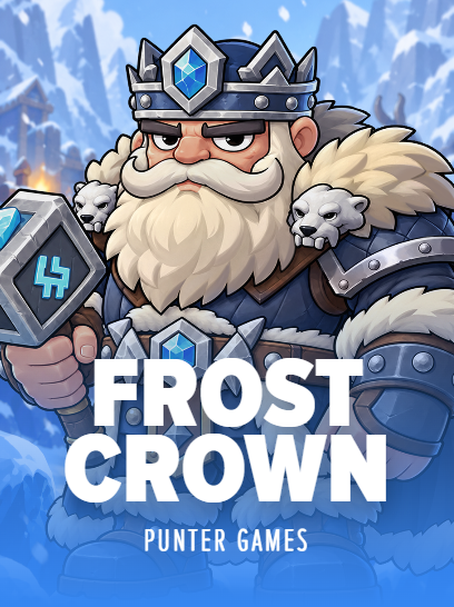 Frost Crown by Punter Games portrait cover showing the crowned king with his ice hammer